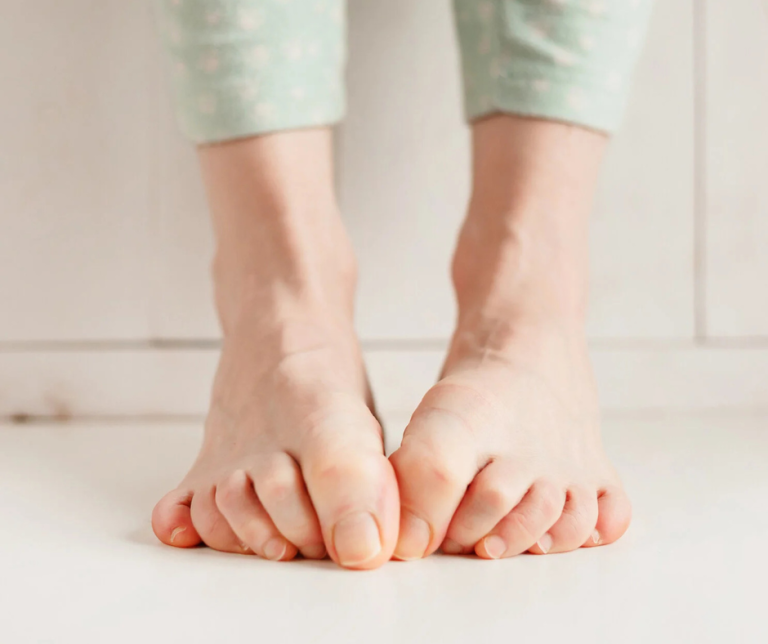 embarrassed feet